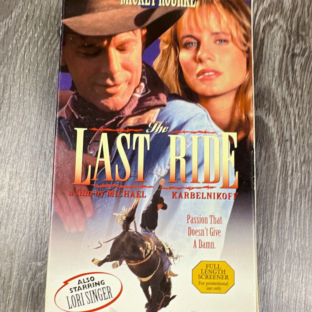 2 movie VHS The Last Ride and summer house 1994 Promo Screener NTSC Rourke